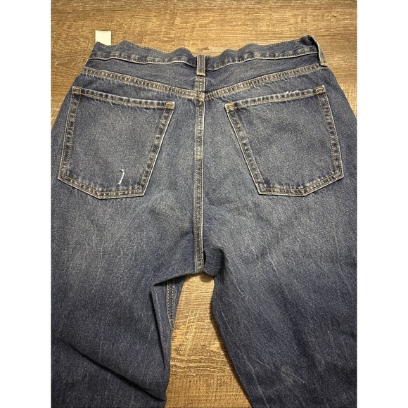 Old Navy Jeans Womens Sz 12 Sky Hi Straight Extra High Rise 32x27 NWT Distressed - Picture 8 of 8
